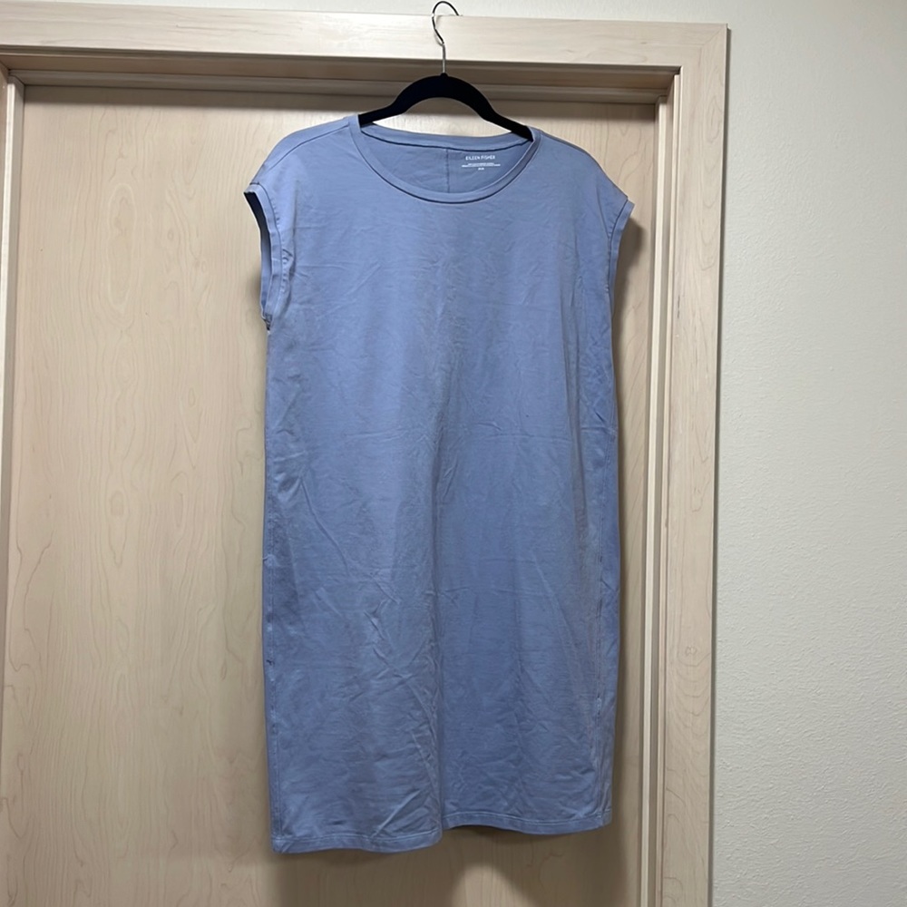 Purple Eileen Fisher T shirt dress